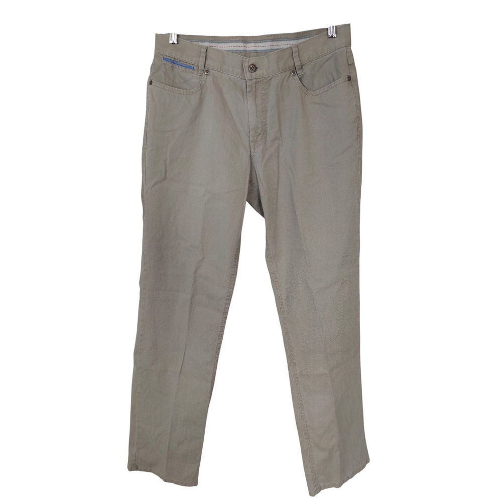 Hiltl The ultimate Trouser Micro Ribbed Straight Leg Pants Size 33x34